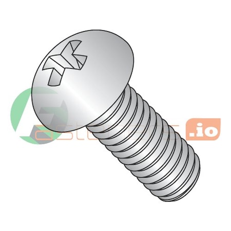 Newport Fasteners #6-32 x 3/8 in Phillips Round Machine Screw, Plain 18-8 Stainless Steel, 5000 PK 893640